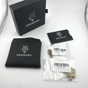 ADAMANS Micro Cuban Chain Necklace 20 Inch‎ Gold Bracelet 8 Inch Set Mens